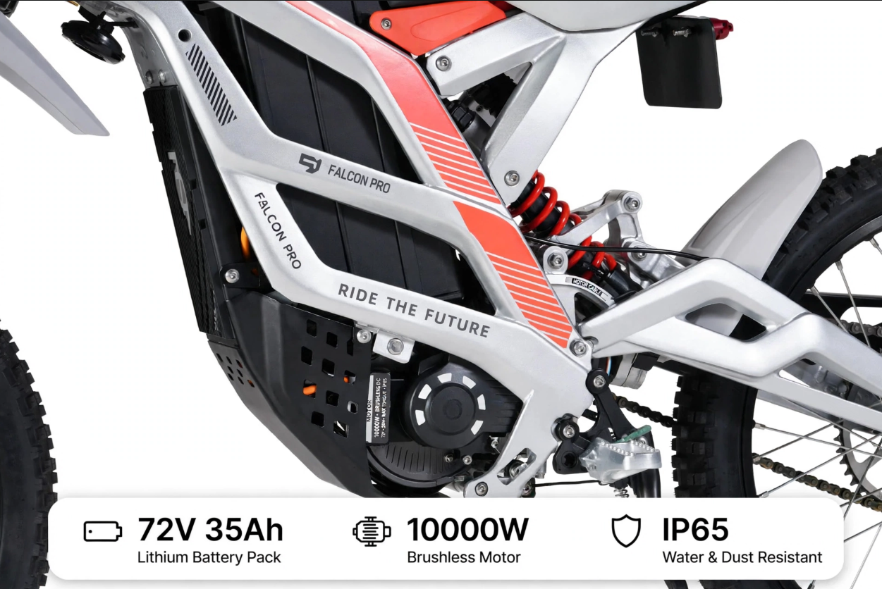 79Bike Falcon Pro – 72V 35Ah 2520Wh – 10000W Peak - Image 4