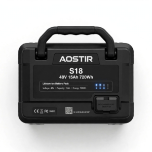 Alternative view of AOSTIR Electric Bike Battery For EBIKE S18-1500W / S18 – 48V 15Ah 720Wh / 48V 20Ah 960Wh