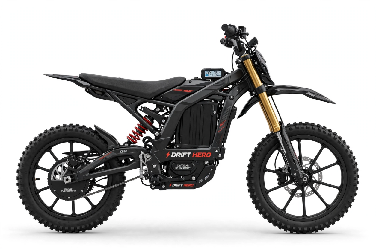 Drift Hero 72V/30Ah 5000W Off-Road Electric Dirt Bike