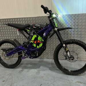 Used 2023 Surron Light Bee X 60V 6000W – Purple Joker Neon Green Orange Edition